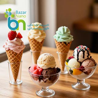 افزایش حجم بستنی قیفی